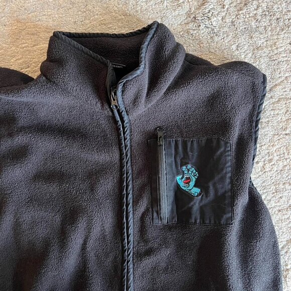 Santa Cruz Fleece Vest Size Medium - Picture 2 of 3